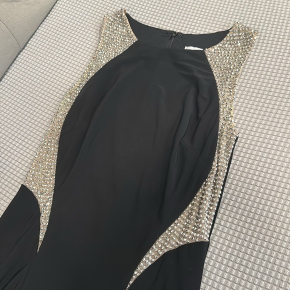Black sparkle ✨ dress. Size 4 from Cache. - Picture 2 of 4